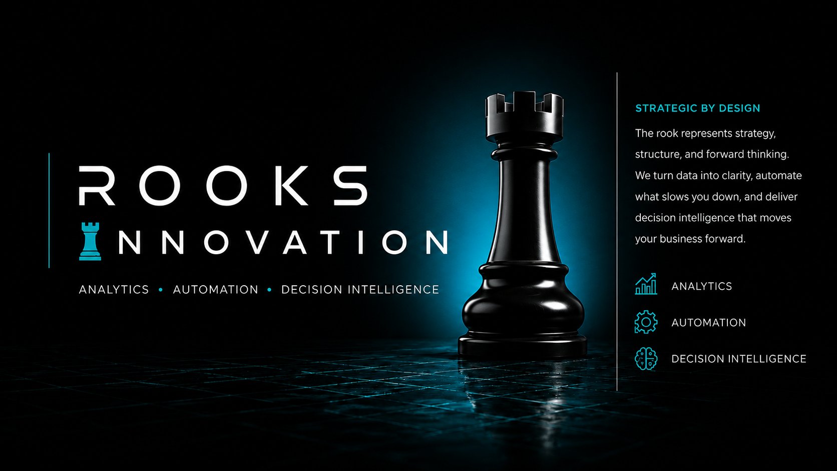 Rooks Innovation: Analytics, Automation, and Decision Intelligence